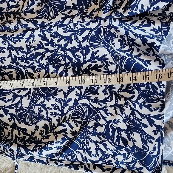 Lilly Pulitzer Floral Sleeveless Dress Blue and Pink - Picture 13 of 15